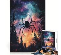 Puzzle da 1000 pezzi "Ragno nel cielo notturno" per adolescenti, gioco stimolante per la mente, ideale per il relax, con taglio preciso e decorazioni artistiche 50x75cm