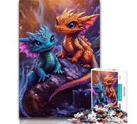 Puzzle da 1000 pezzi "Rainbow Dragon Baby" per adulti, regali, giochi educativi, decorazioni per la casa, ideali come regalo per tutta la famiglia, 50x75cm