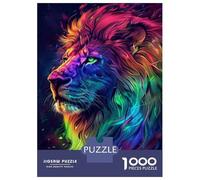 Puzzle Da 1000 Pezzi Rainbow Lion Wall Art Print Puzzle Per Adulti Giocattoli Antistress Regali Per Donne Regali Unici Di Compleanno E Altro 52x38cm/1000pcs