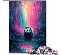 Puzzle da 1000 pezzi "Rainbow Panda" per adolescenti, regalo di gioco stimolante, ideale come regalo per tutta la famiglia (50x75cm)