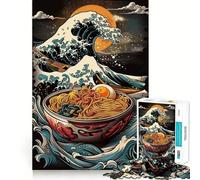 Puzzle da 1000 pezzi "Ramen e onde" per adulti, gioco di logica, esercizio mentale, giocattolo per rafforzare i legami familiari, taglio di precisione, regalo creativo (38x52cm)