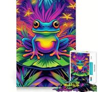 Puzzle da 1000 pezzi "Rana Arcobaleno nella Giungla" per adolescenti Puzzle che migliora la memoria, rilassante e compatto, ideale come regalo festivo (38x52cm)