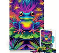 Puzzle da 1000 pezzi "Rana Arcobaleno nella Giungla" per adolescenti Puzzle che migliora la memoria, rilassante e compatto, ideale come regalo festivo (50x75cm)