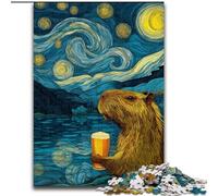 Puzzle da 1000 pezzi Rana nel cielo notturno per adulti, 50x75cm, adolescenti, coppie e amici per compleanni e Natale