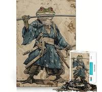 Puzzle da 1000 pezzi "Rana Samurai" per adulti, gioco di logica fine, svago, bordi precisi, oggetto da collezione (38x26cm)