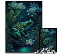 Puzzle da 1000 pezzi "Rana Terra Mitica", in legno, perfetto per decorazioni per la casa, compleanni, feste e regali, 50x75CM/19,68x29,52 pollici.