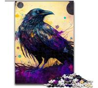 Puzzle da 1000 pezzi Raven Nebula in legno, gioco interattivo per famiglie, adatto a partire dai 14 anni, 50x75cm, rompicapo, gioco per adulti, attività interattiva per famiglie