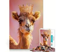 Puzzle da 1000 pezzi "Re Cammello" con bordi perfetti,gioco cognitivo divertente,gioco lento,decorazione natalizia (38x26cm)