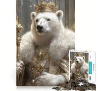 Puzzle da 1000 pezzi "Re Orso Polare" per ragazzi, stimola la memoria, ideale per il tempo libero a casa, per assemblare immagini e creare un regalo perfetto (50x75cm)