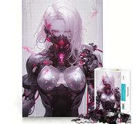Puzzle da 1000 pezzi "Ready to Kill Anime Girl" per adolescenti, ideale per migliorare la memoria, creare un'atmosfera rilassante e creare un regalo festivo di qualità (38x26cm)