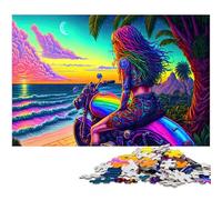 Puzzle da 1000 pezzi Rebel Ride by The Ocean puzzle in legno giochi educativi decorazione per la casa (dimensioni 75x50 cm)
