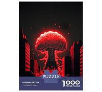 Puzzle Da 1000 Pezzi Red Atomic Explosion Puzzle Per Adulti Gioco Rompicapo Migliora La Memoria Regali Unici Per Compleanno E Natale 52x38cm/1000pcs