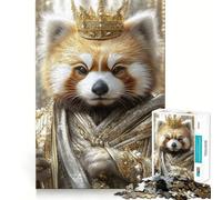 Puzzle da 1000 pezzi Red Panda King per adulti e ragazzi, gioco di logica, casa, divertimento, taglio di qualità, regalo classico (38x52cm)