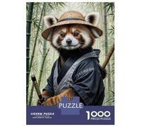 Puzzle Da 1000 Pezzi Red Panda Samurai Armor Puzzle Per Adulti Gioco Per Famiglie Decorazione Perfetta Regali Unici Per Compleanno E Natale 38x26cm/1000pcs
