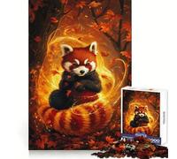 Puzzle da 1000 pezzi "Red Panda The Luminous Keeper" per ragazzi, gioco di puzzle per allenare la mente, gioco di gruppo, arte, assemblaggio, regalo classico (38x52cm)