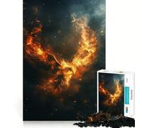 Puzzle da 1000 pezzi Red Phoenix per ragazzi, gioco di logica fine, facile da usare, bordi precisi, regalo per le festività (38x26cm)