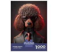 Puzzle Da 1000 Pezzi Red Poodle Mafia Boss Puzzle Per Adulti Gioco Rompicapo Ma Divertente E Umoristico Offerta Regalo Per Tutta La Famiglia 52x38cm/1000pcs