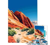 Puzzle da 1000 pezzi Red Rock Canyon Nevada Il miglior gioco artistico rilassante Sfida per l'intelligenza Giocattolo avvincente Regalo per donne e uomini Gara di velocità manuale (Dimensioni 38x26cm)