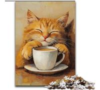 Puzzle da 1000 pezzi, regali artistici, puzzle di gatti per adulti, 26x38cm, gioco decorativo fai da te stimolante per la mente, giocattolo interattivo per la famiglia