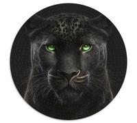 Puzzle da 1000 pezzi, regalo di compleanno, puzzle rotondo con leopardo fantasy, 1000 pezzi fai da te, decorazione artistica, perfetto regalo di compleanno, 67,5x67,5 cm
