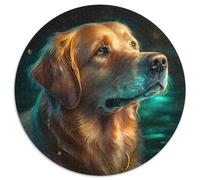 Puzzle da 1000 pezzi, regalo di compleanno, puzzle rotondo Fantasy Dog da 1000 pezzi, decorazione artistica fai da te, 67,5x67,5 cm
