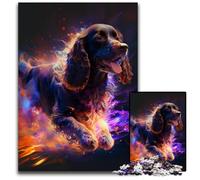 Puzzle da 1000 pezzi, regalo fantasy Cocker Spaniel, puzzle impossibili per adulti, per feste, compleanni e serate di giochi in famiglia, 26X38CM/10,23x14,96 pollici.
