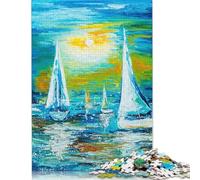 Puzzle da 1000 pezzi "Regata", puzzle di difficoltà elevata, gioco educativo, giocattolo, decorazione per la famiglia (75x50 cm)