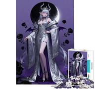 Puzzle da 1000 pezzi "Regina degli Elfi Oscuri con Rose" - Gioco pratico e coinvolgente per coltivare la pazienza un'opera d'arte un regalo perfetto per la decorazione della casa (Dimensioni 38x26cm)