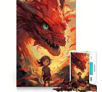 Puzzle da 1000 pezzi "Regina dei Draghi" per ragazzi, ideale per rafforzare la memoria, creare un'atmosfera serena e creare ricordi di qualità Regalo classico (38x52cm)