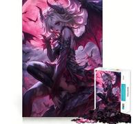 Puzzle da 1000 pezzi Regina dei pipistrelli in stile anime, ideale per adolescenti Gioco di logica e abilità, perfetto per momenti di relax Taglio preciso (50x75cm)