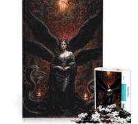 Puzzle da 1000 pezzi "Regina dei Serpenti e Lilith del Fuoco" gioco rilassante attività intellettuale decompressiva collezione d'artista belle arti 50x75cm