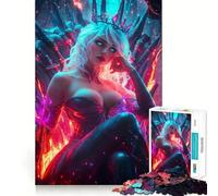 Puzzle da 1000 pezzi "Regina del Fuoco e del Ghiaccio" per ragazzi, gioco di logica, divertimento per tutta la famiglia, taglio di qualità, regalo elegante (50x75cm)