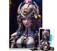 Puzzle da 1000 pezzi "Regina Guerriera dei Gioielli" Allenamento per la mente,incastro perfetto,senza spazi vuoti,attività per rafforzare i legami affettivi (38x26cm)