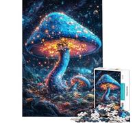 Puzzle da 1000 pezzi "Regno dei Funghi Stellari" per gioco educativo giocattolo avvincente per coltivare la pazienza ottimo regalo di compleanno (dimensioni 75x50cm)