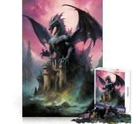 Puzzle da 1000 pezzi "Regno del Drago" per adulti e ragazzi, gioco di logica solido, silenzioso e divertente, taglio di precisione, Babbo Natale, scegli il tuo desiderio (50x75cm)
