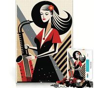 Puzzle da 1000 pezzi "Retro Music Beats" per adulti, ideale per migliorare la memoria, per un piacevole momento di relax, un'opera d'arte da assemblare e collezionare (50x75cm)