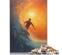 Puzzle da 1000 pezzi "Riding The Waves" per adulti, gioco educativo di puzzle di carta per adolescenti adulti, 1000 pezzi (38x26 cm)