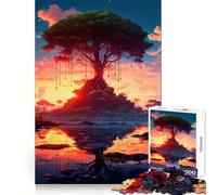Puzzle da 1000 pezzi "Riflessi all'alba" per adolescenti, ideale per rafforzare la memoria, creare un'atmosfera rilassante e divertente, con bordi di qualità e un regalo perfetto (50x75cm)