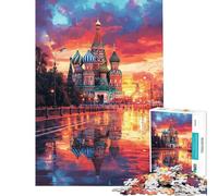 Puzzle da 1000 pezzi "Riflessioni di San Basilio" per ragazzi stimola la memoria sfida educativa regalo per amici e familiari 38x52cm