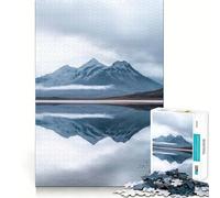 Puzzle da 1000 pezzi "Riflesso di montagna" per adulti, gioco di logica fine, divertente e silenzioso, bordi puliti, regalo memorabile (50x75cm)