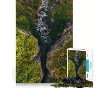 Puzzle da 1000 pezzi "Rifugio di montagna" per ragazzi, migliora la memoria, passatempo tranquillo, bordi precisi, regalo di compleanno (38x26cm)