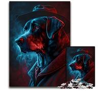 Puzzle da 1000 pezzi, risolutore di crimini canini, puzzle impegnativi, attività divertente per la famiglia, sfida mentale, regalo perfetto per adolescenti, 50x75cm/19,68x29,52 pollici