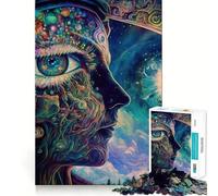 Puzzle da 1000 pezzi "Risveglio del Terzo Occhio",assemblaggio preciso,divertimento cognitivo,gioco rilassante,compleanno,arte (50x75cm)