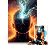 Puzzle da 1000 pezzi,Risveglio,Illuminazione,Taglio senza soluzione di continuità,Gioco creativo,Giocattolo,Gioco casual,Natale,Tempo libero,Arte (38x26cm)