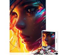 Puzzle da 1000 pezzi ritratto artistico digitale giocattoli fai da te regali per donne e uomini gioco educativo migliora l'amore tra coppie dimensioni 38x52cm