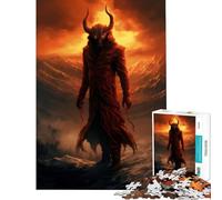 Puzzle da 1000 pezzi - Ritratto del Diavolo Misterioso - Giocattolo educativo per l'apprendimento - Gioco stimolante - Idee regalo (Dimensioni 75x50cm)