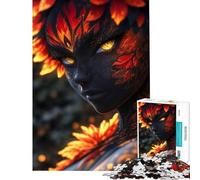 Puzzle da 1000 pezzi "Ritratto dello Spirito del Fuoco" - Difficile e stimolante - Gioco pratico per ragazzi dai 14 anni in su (50x75cm)