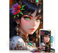 Puzzle da 1000 pezzi "Ritratto di Bellezza Divina" per adulti, un gioco stimolante e divertente da fare insieme, con tagli precisi per un'opera d'arte da esporre (38x52cm)