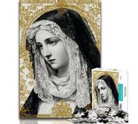 Puzzle da 1000 pezzi "Ritratto di Maria Madre" puzzle da 1000 pezzi per adolescenti e adulti pezzi completamente interconnessi e di forma casuale (50x75cm)
