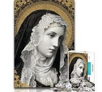 Puzzle da 1000 pezzi Ritratto di Maria Madre Puzzle da 1000 pezzi per adulti e ragazzi giochi educativi classici Bellissima decorazione (38x26cm)